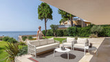 Tess-Set: 1 Sofa + 2 Sessel + 2 Outdoor-Couchtische