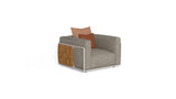 Tressé outdoor living armchair