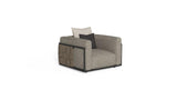 Tressé outdoor living armchair