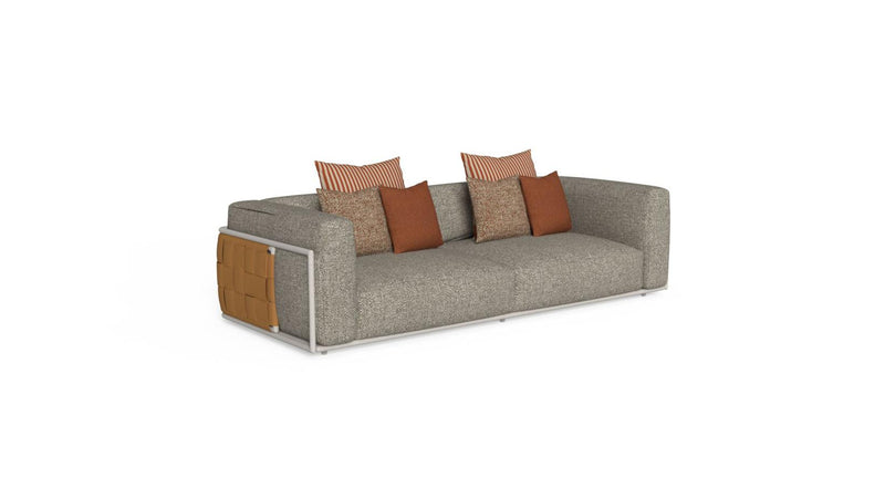 Tressé 3-Sitzer-Sofa für den Außenbereich