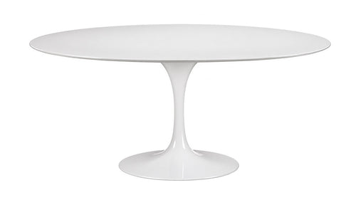 Tulip Oval Table à manger plateau en laminé