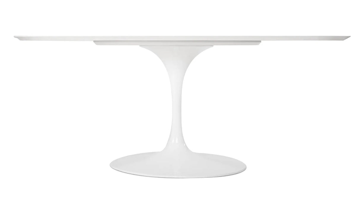 Tulip Oval Table à manger plateau en laminé