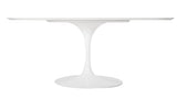 Tulip Oval Table à manger plateau en laminé