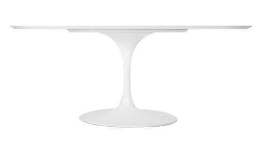 Tulip Oval Table à manger plateau en laminé