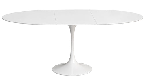TULIP Oval table extensible plateau en laminé