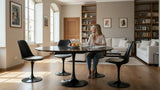 TULIP Round table extensible plateau en laminé